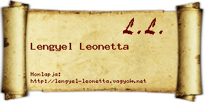 Lengyel Leonetta névjegykártya